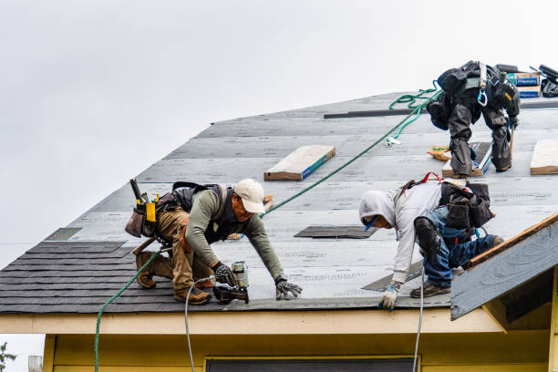 Professional Gutter Installation technician working in Troy, VA